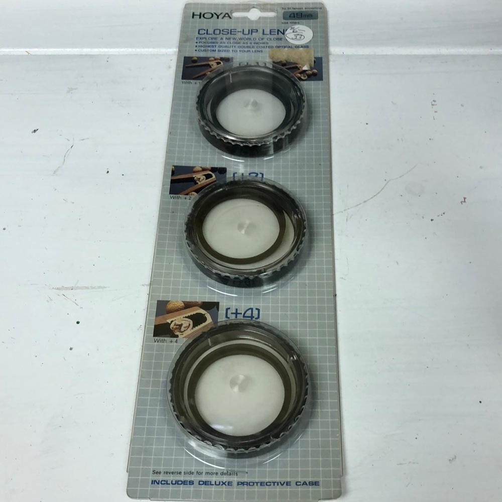 Vintage HOYA 52mm CLOSE-UP LENSES SET +1, +2, +4 FILTER  made in‎ Japan